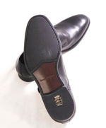 $960 ERMENEGILDO ZEGNA - "Sienna Flex" Black Single Monk Strap Loafers - 9 US