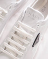 $900 PRADA -  White Leather Low Sneakers With Logo Detail - 11 US (10 IT) (Men)