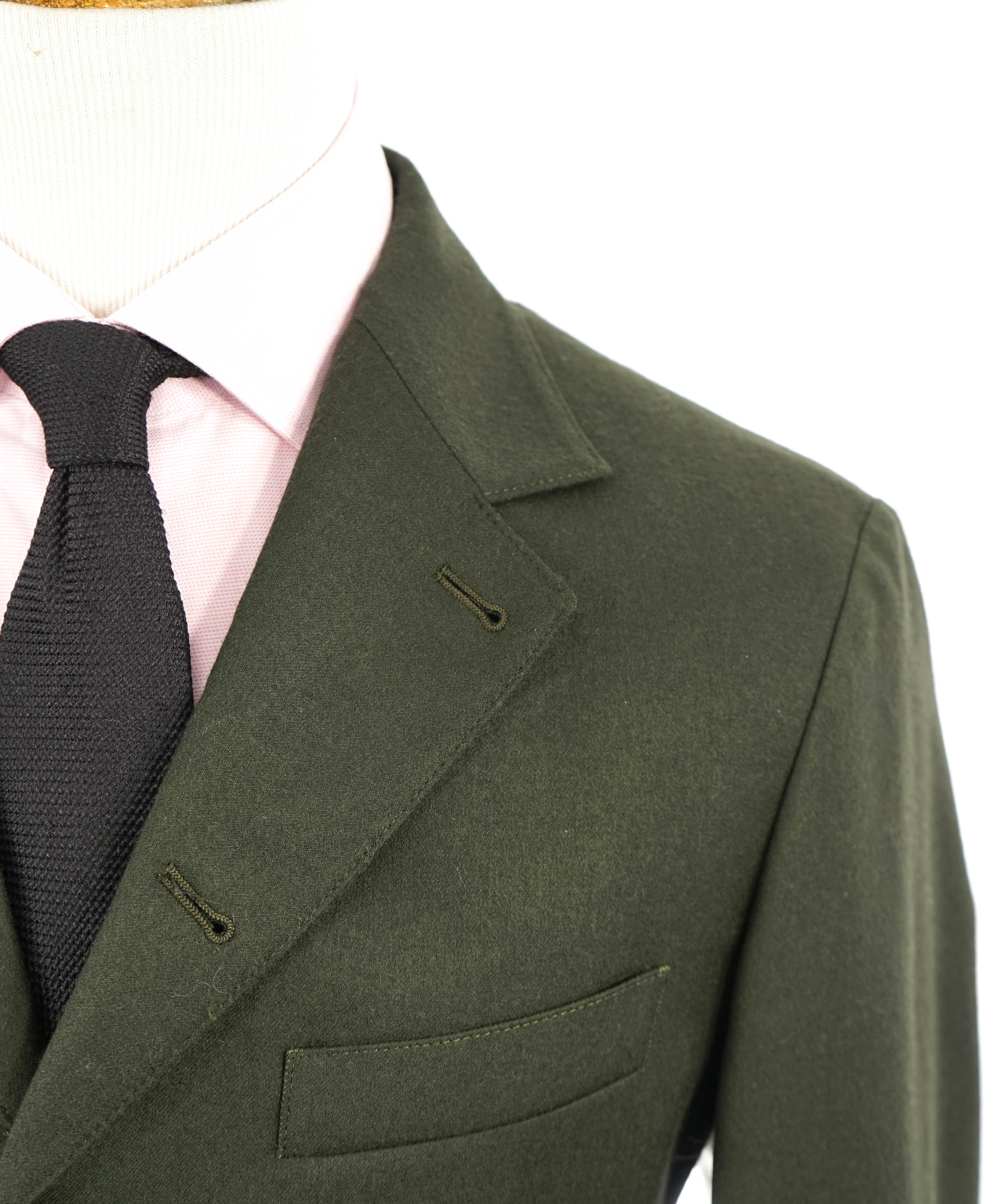 ELEVENTY - Flannel Green Coat / Suit Military Jacket Wool Suit - 40 US (50EU)