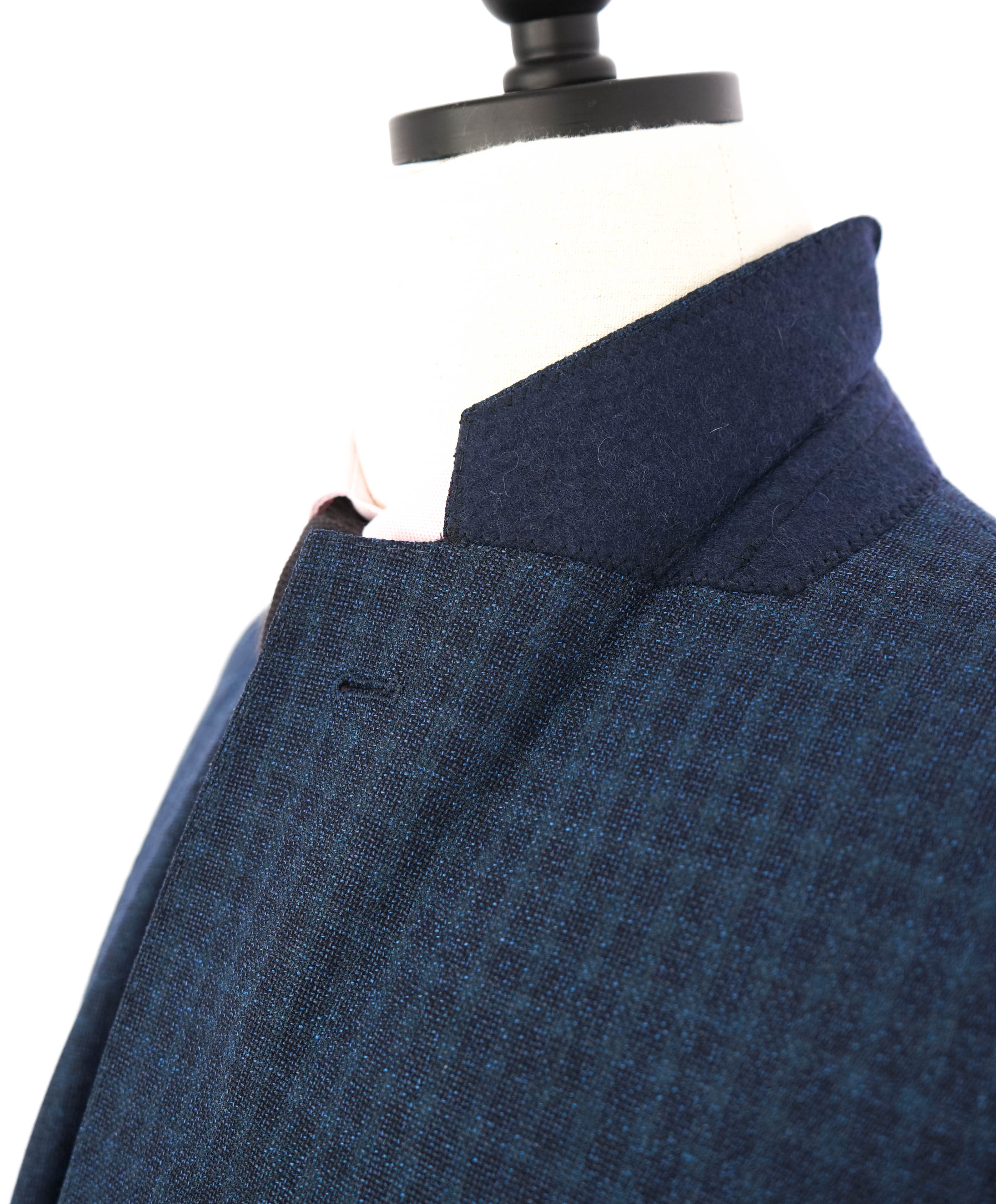 $1,595 ARMANI COLLEZIONI - "G Line" Tonal Blue Check Jacket Blazer - 42R