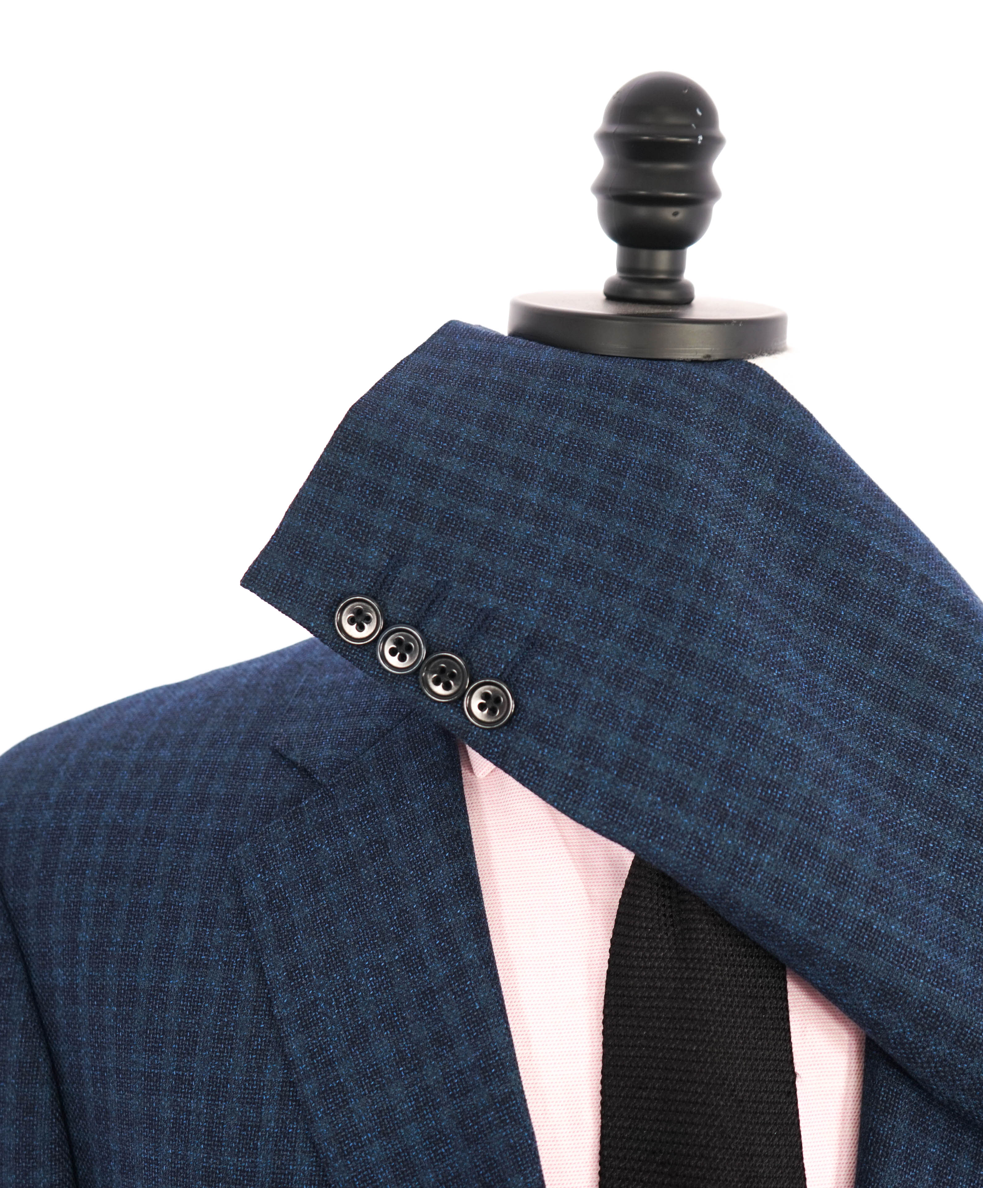 $1,595 ARMANI COLLEZIONI - "G Line" Tonal Blue Check Jacket Blazer - 42R