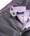 $460 INCOTEX - "SUPER 150's" Gray Flat Front Wool Dress Pants  -  38W