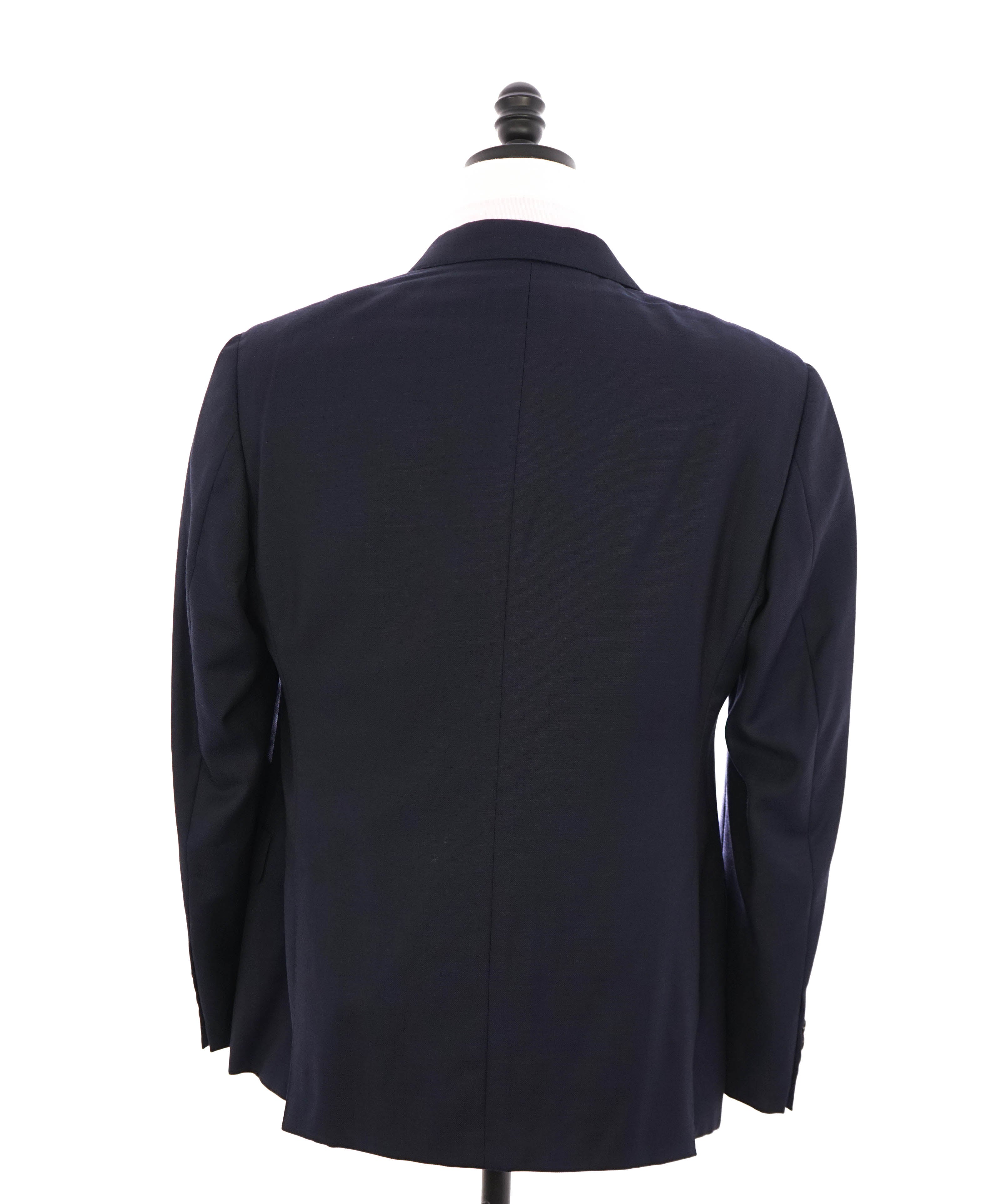 $1,495 ARMANI COLLEZIONI - "G Line"Navy Blue Textured Royal Weave Blazer- 40S