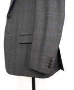 $2,000 ARMANI COLLEZIONI -  Gray Check Plaid Notch Lapel Suit - 44R