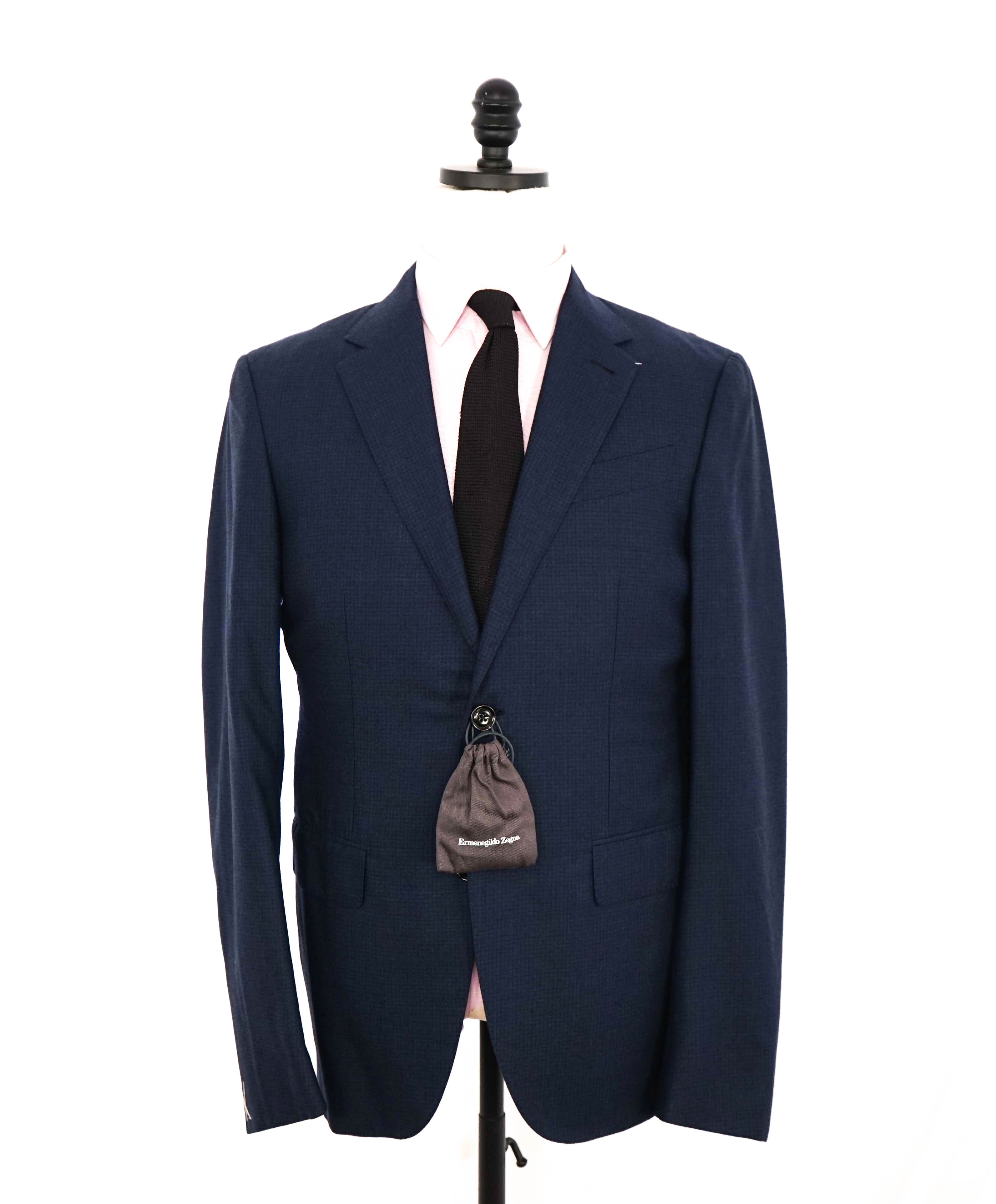 $5,995 ERMENEGILDO ZEGNA- *SU MISURA* Pure Cashmere Navy Blazer- 40R US (50EU)