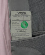 $5,970 TOM FORD - 2-Piece "FIT Y" Gray Peak Lapel Solid Side Tab Suit - 46R (56EU)