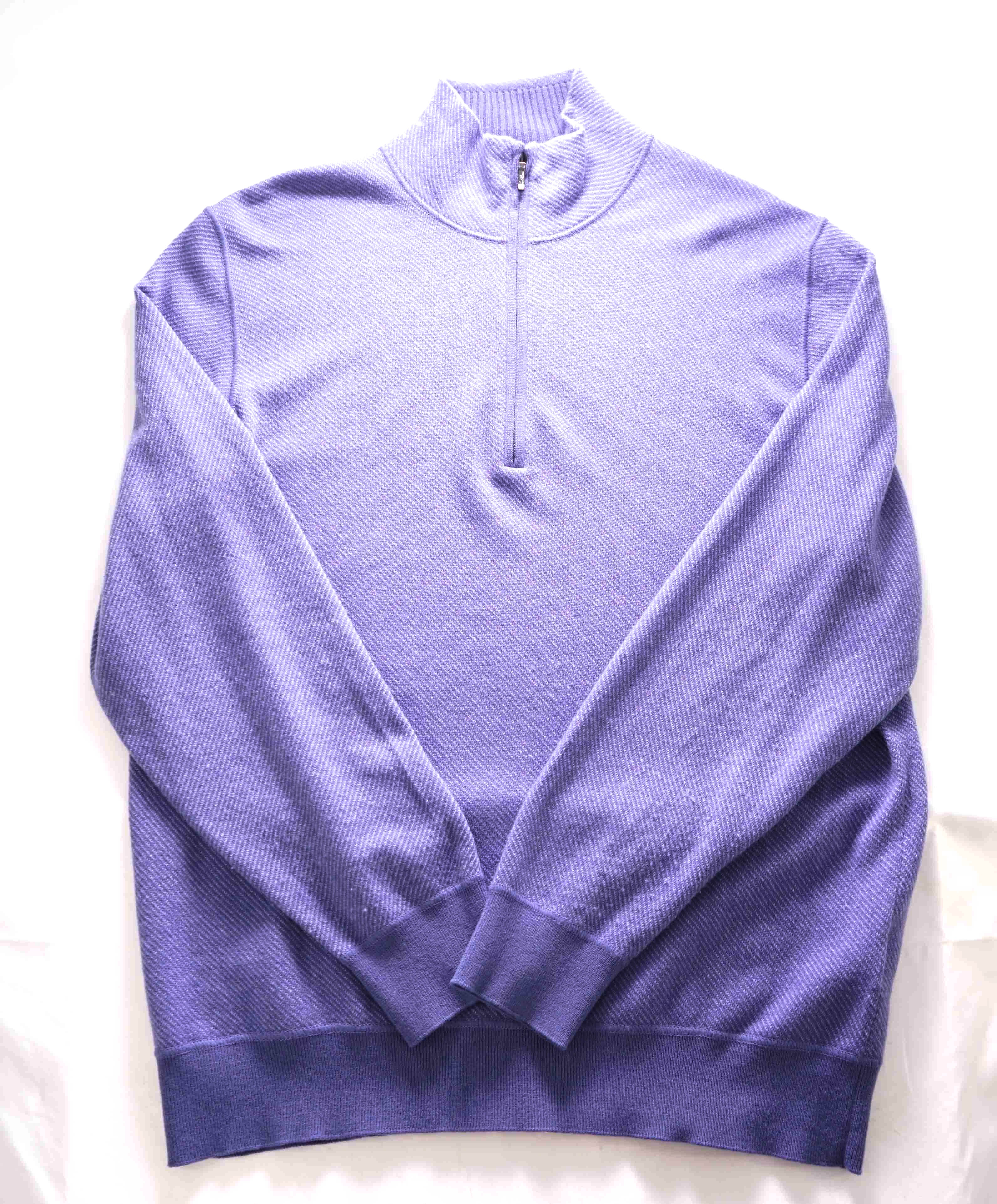 $1,195 LORO PIANA - *ROADSTER PULL* Lavender PURE CASHMERE Sweater- 54 (XL)