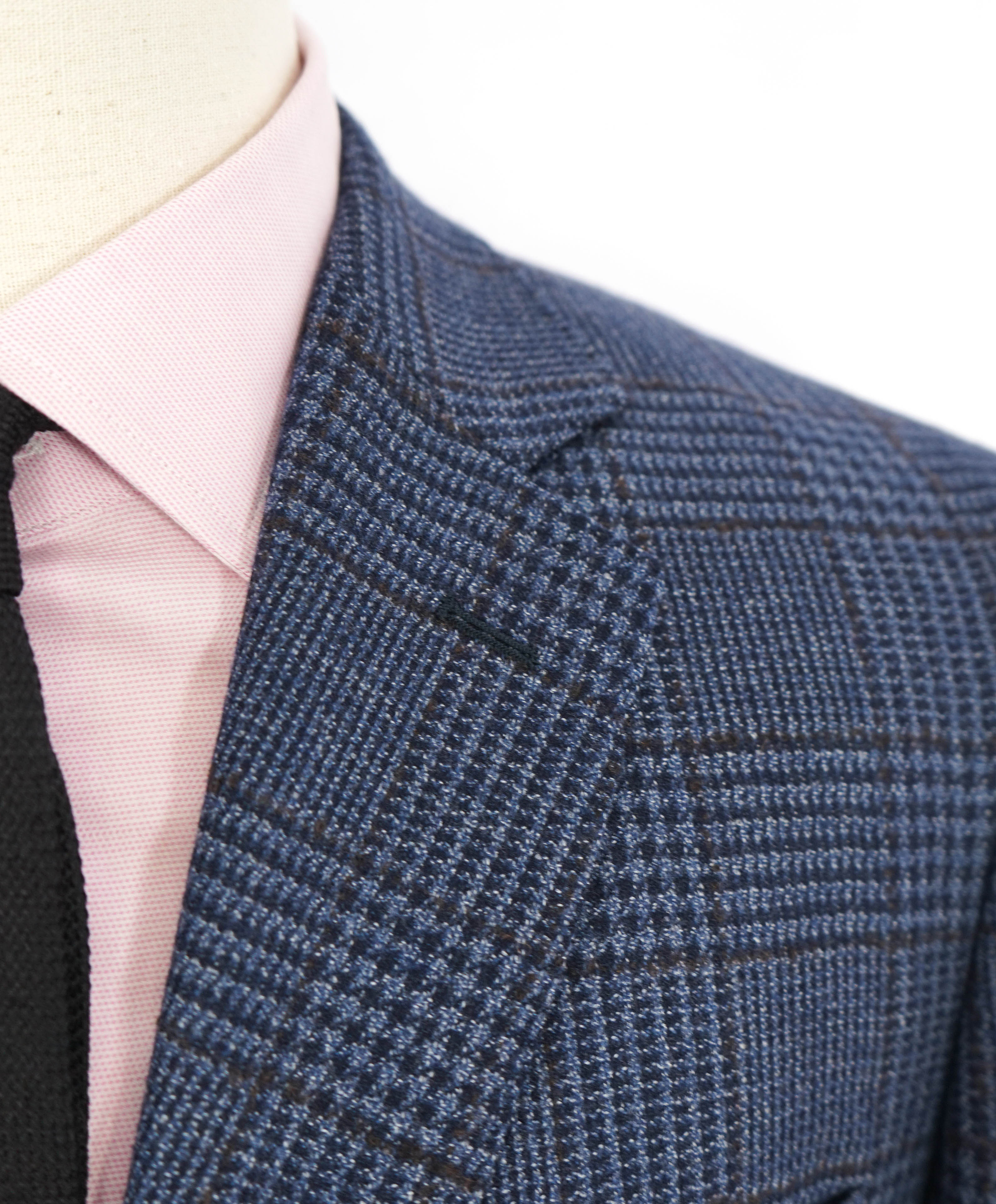 $1,295 LORO PIANA - MOVIMENTO “ZELANDER” Bold Blue Check Blazer- 46R