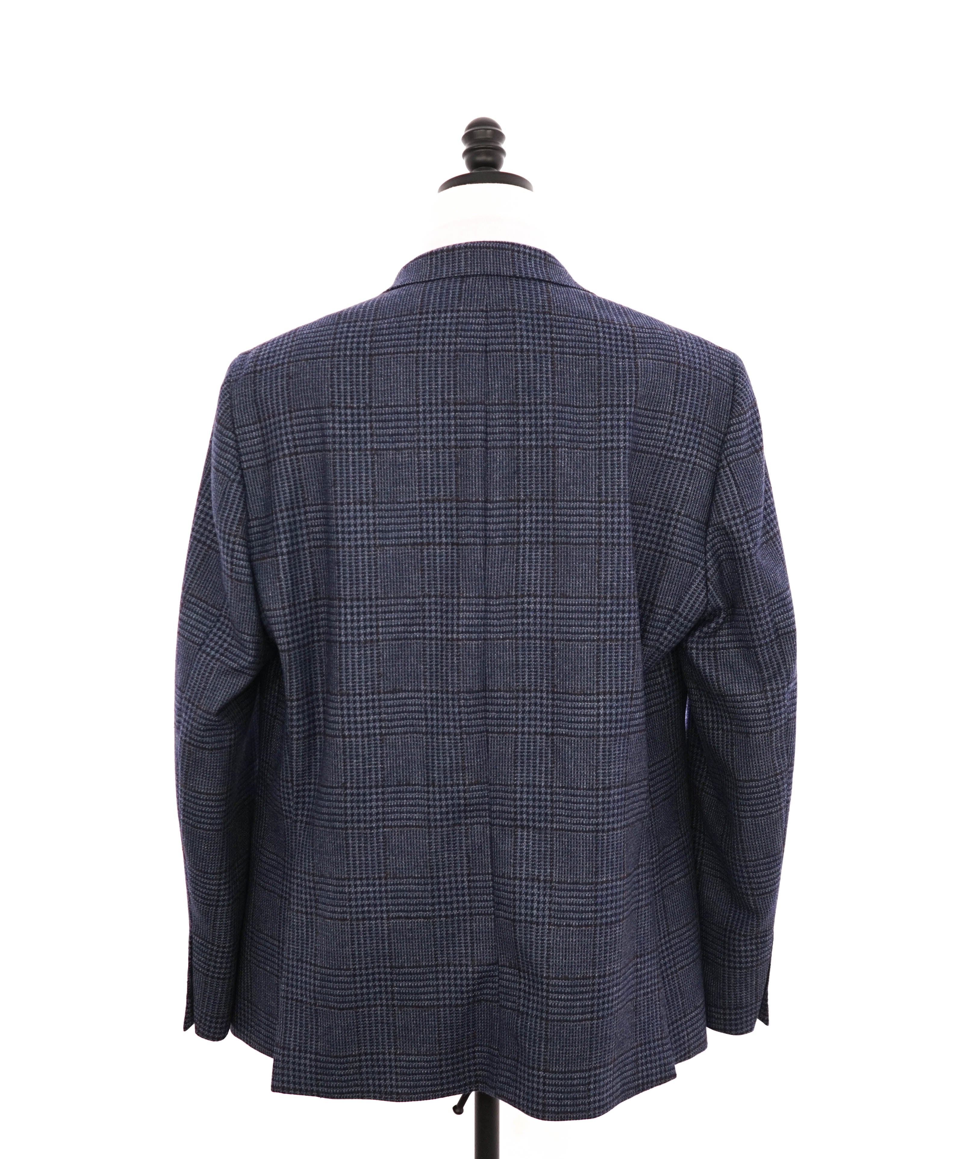 $1,295 LORO PIANA - MOVIMENTO “ZELANDER” Bold Blue Check Blazer- 46R