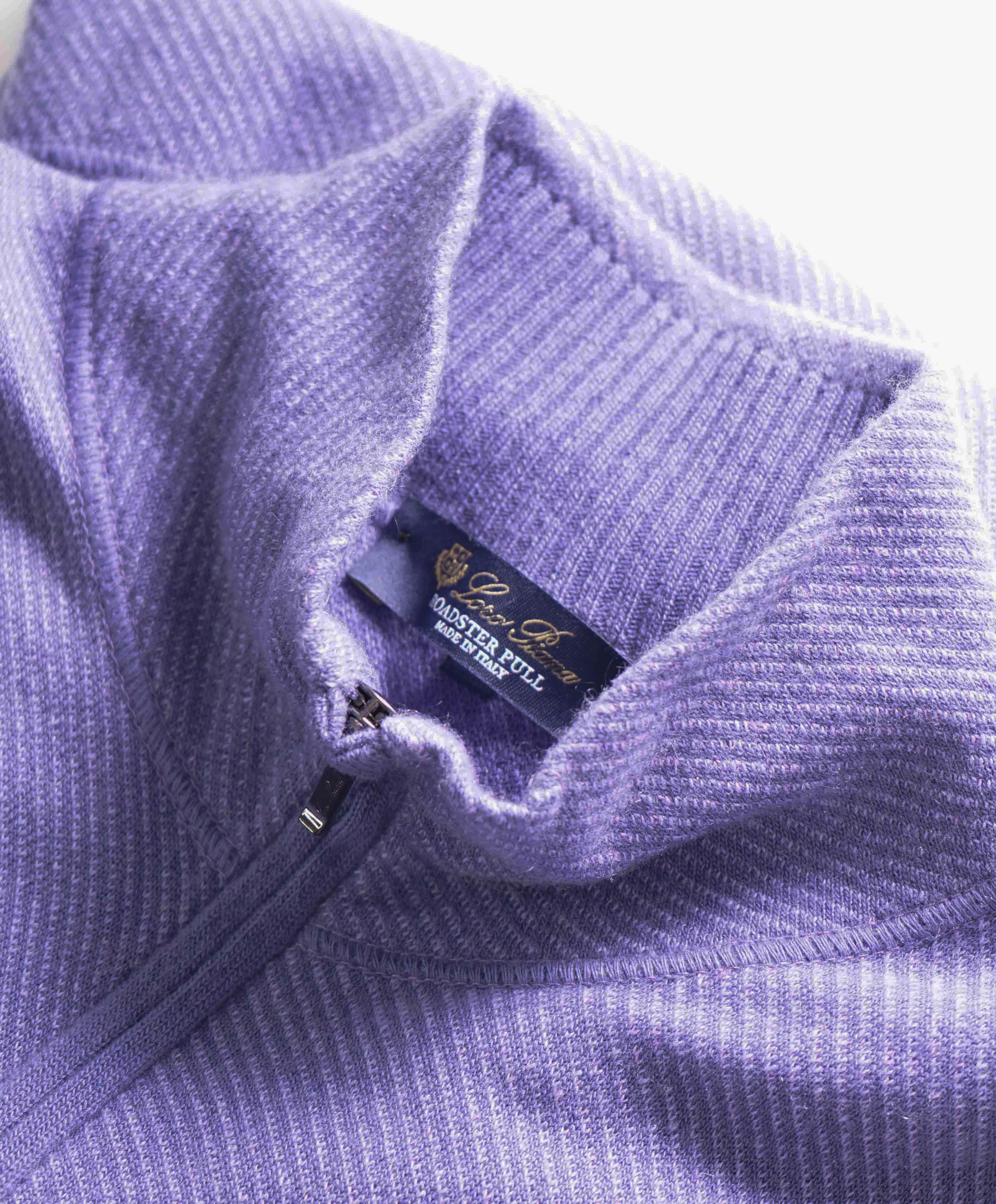 $1,195 LORO PIANA - *ROADSTER PULL* Lavender PURE CASHMERE Sweater- 54 (XL)