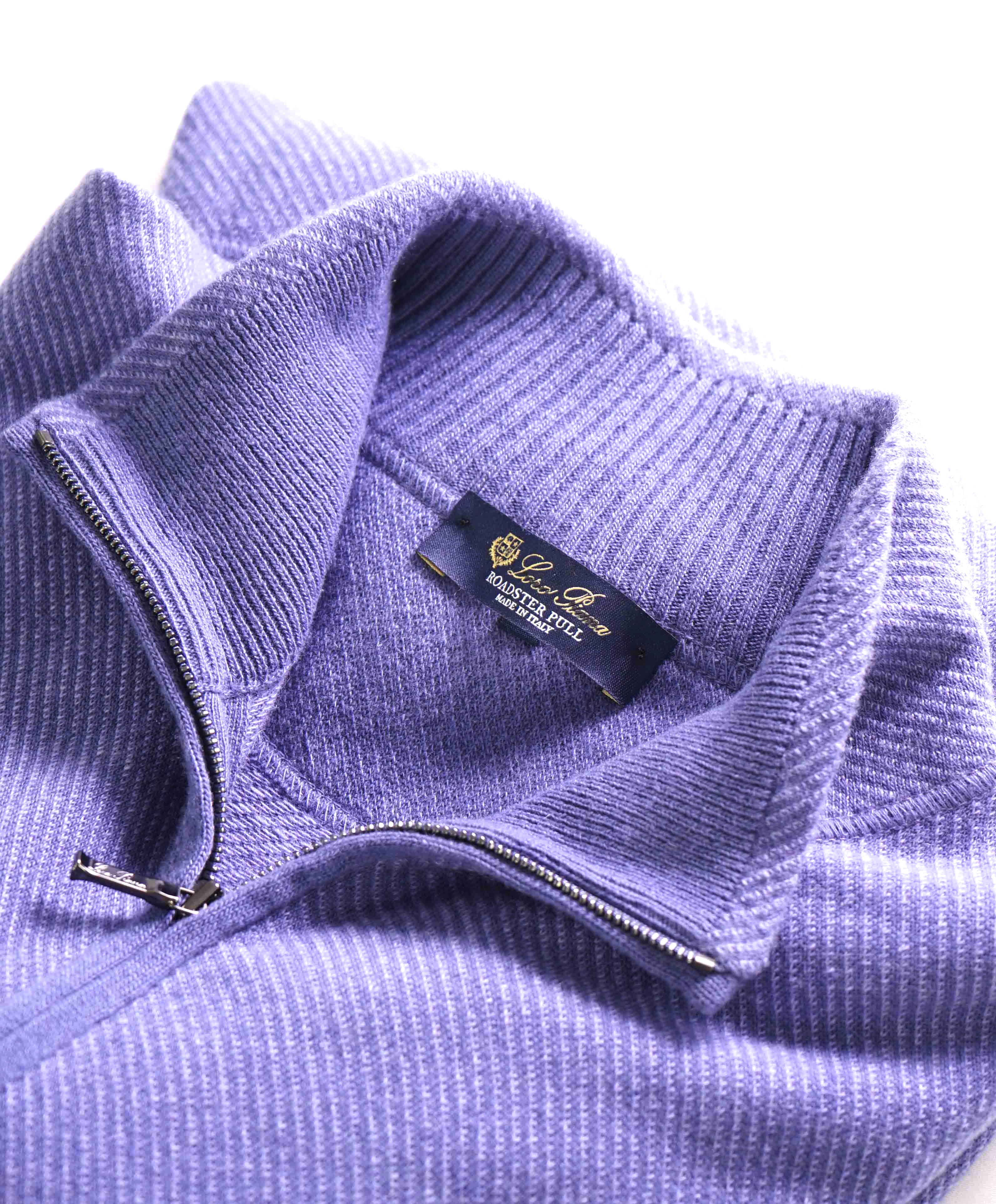 $1,195 LORO PIANA - *ROADSTER PULL* Lavender PURE CASHMERE Sweater- 54 (XL)