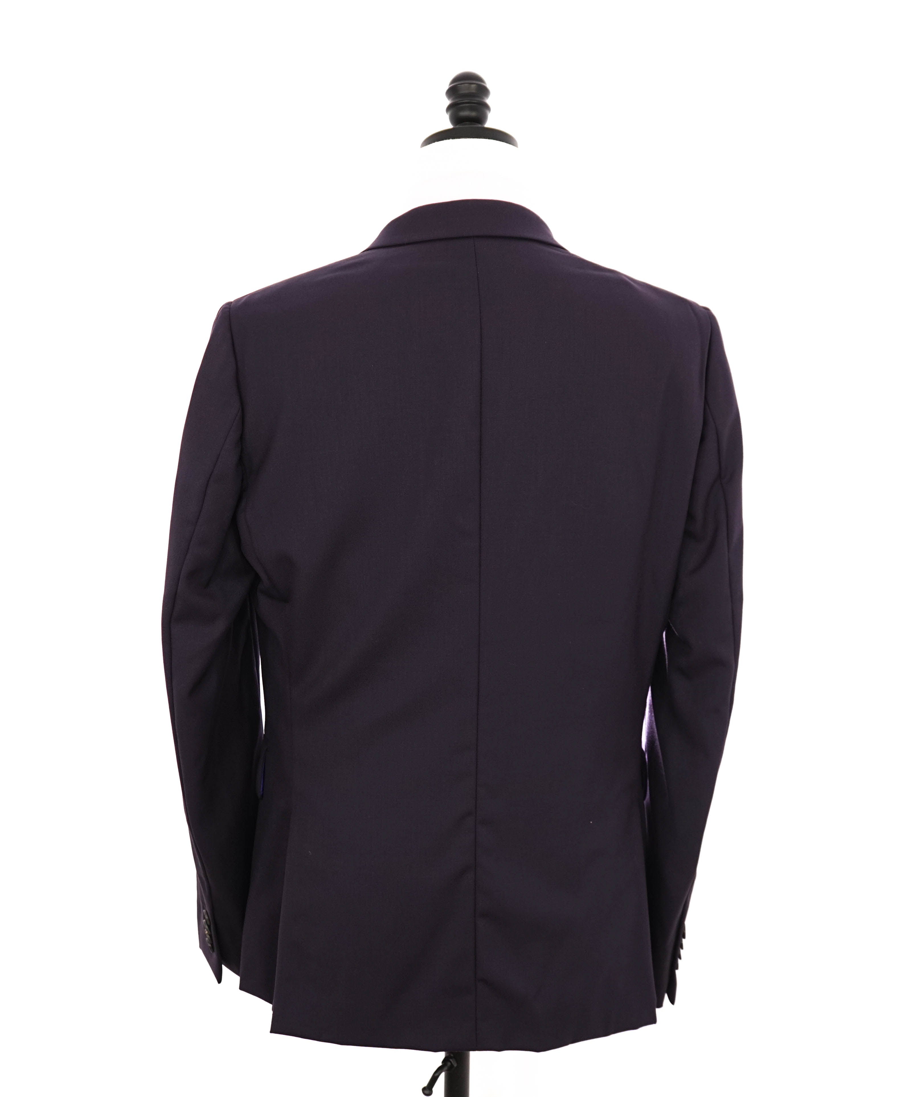 PAUL SMITH - Wool “SOHO Solid Plum/Purple 2-Button Wool Suit- 40R