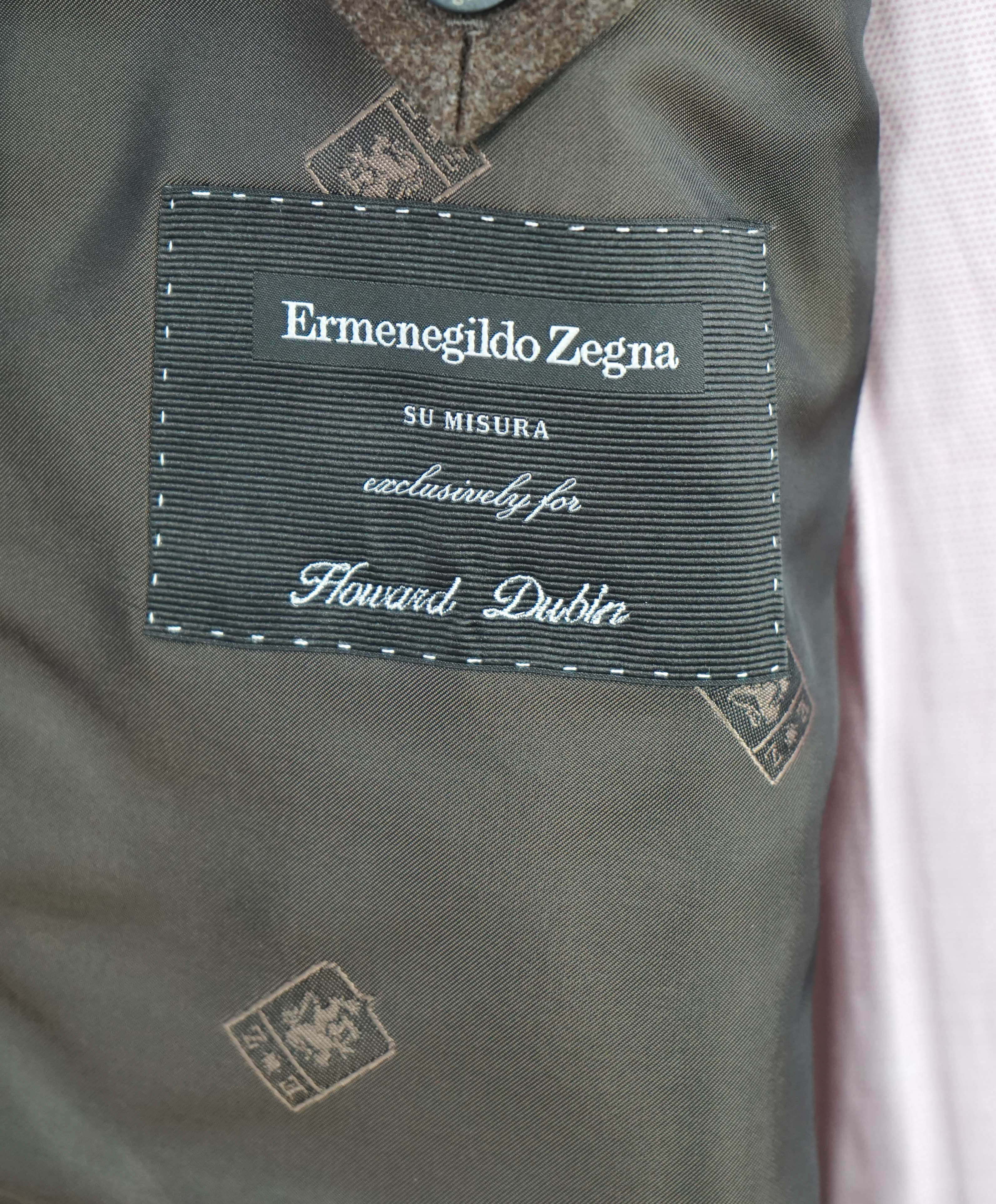 $3,695 ERMENEGILDO ZEGNA - *TROFEO* Su Misura Wool/CASHMERE Blazer - 44R