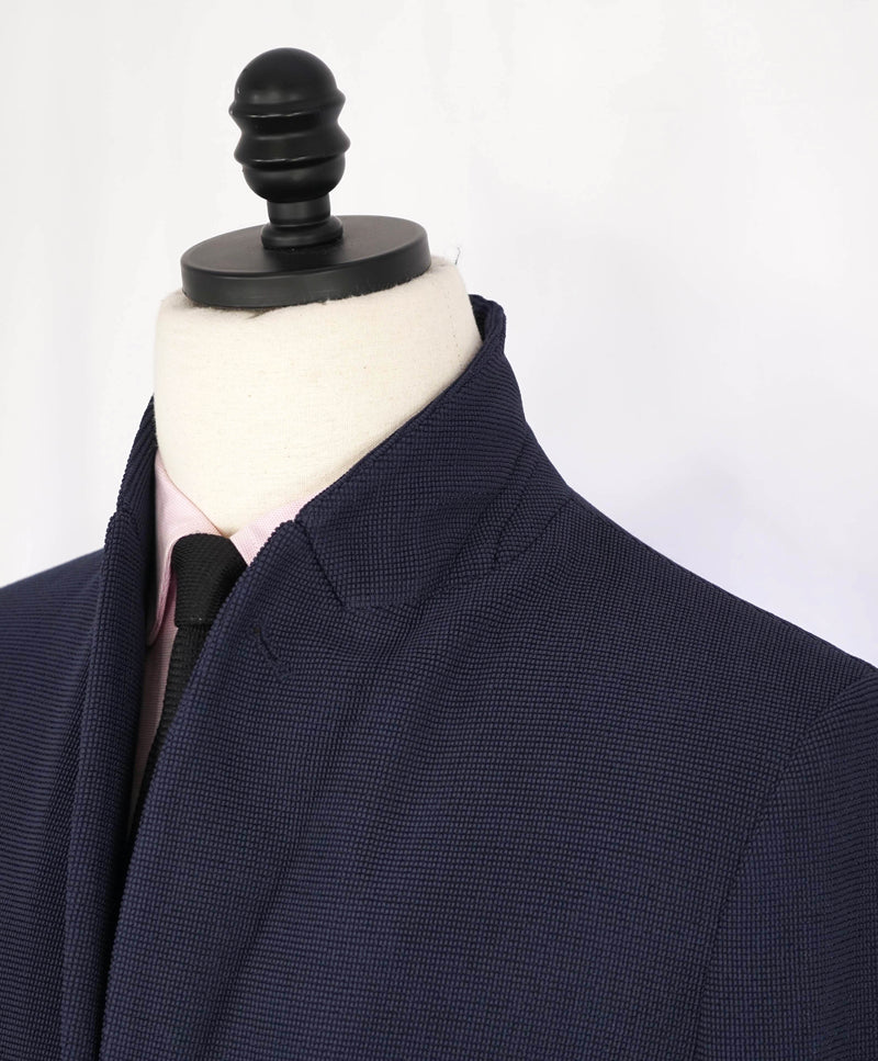 $2,995 GIORGIO ARMANI -Textured Navy Performance "GINZA" 2/3 Roll Lapel Blazer- 38R