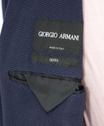 $2,995 GIORGIO ARMANI -Textured Navy Performance "GINZA" 2/3 Roll Lapel Blazer- 38R