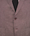 $3,295 ERMENEGILDO ZEGNA - *CASHMERE* Cotton Burgundy Birdseye Peak Blazer- 44R