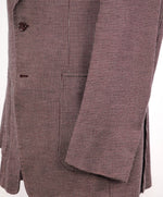 $3,295 ERMENEGILDO ZEGNA - *CASHMERE* Cotton Burgundy Birdseye Peak Blazer- 44R