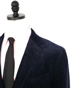 $2,395 RALPH LAUREN PURPLE LABEL - Navy Blue Corduroy Blazer - 44R