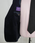 $2,395 RALPH LAUREN PURPLE LABEL - Navy Blue Corduroy Blazer - 44R