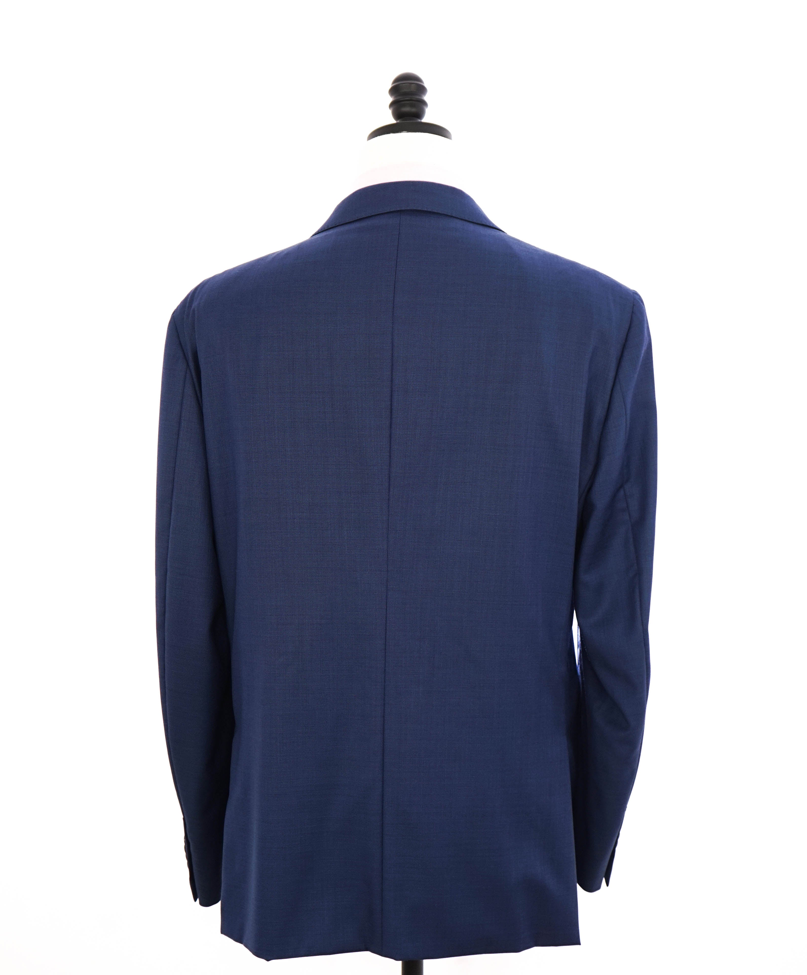 ERMENEGILDO ZEGNA - Medium Blue Birdseye Blue Textured Suit - 48S