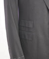 $2,995 RALPH LAUREN PURPLE LABEL - Black Flannel Wool Ticket Pocket Blazer - 44R