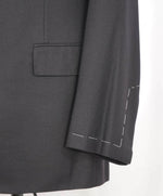 $2,995 RALPH LAUREN PURPLE LABEL - Black Flannel Wool Ticket Pocket Blazer - 44R