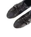 $750 SALVATORE FERRAGAMO - "SULTAN"  *GANCINI* Black Sneaker - 7 M US