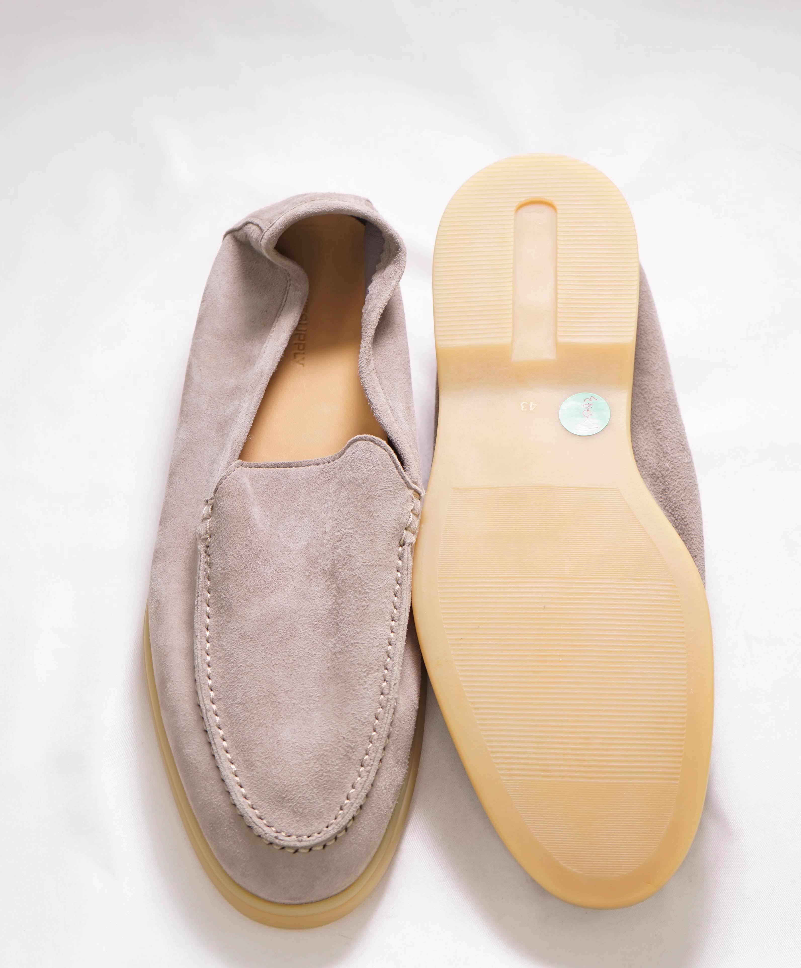 $329 SUITSUPPLY - Neutral *SUMMER WALK* Suede Almond Toe Loafer- 10 US (43EU)