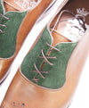 $875 BARKER BLACK - "ALTHORP" Brown/Green Suede Leather Oxford - 9 US (8 UK)