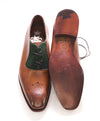 $875 BARKER BLACK - "ALTHORP" Brown/Green Suede Leather Oxford - 9 US (8 UK)