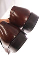 $1,595 SANTONI - "GOODYEAR WELT” Coco Brown Monk Strap Loafers - 7 US (6 IT)