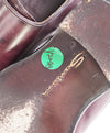 $1,595 SANTONI - "GOODYEAR WELT” Eggplant Brown Monk Strap Loafers - 7 US (6 IT)