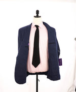 $2,695 RALPH LAUREN PURPLE LABEL - *CLOSET STAPLE* Blue LINEN Blazer - 44R