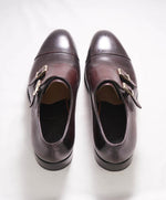 $1,595 SANTONI - "GOODYEAR WELT” Brown Monk Strap Loafers - 6 US (5 IT)