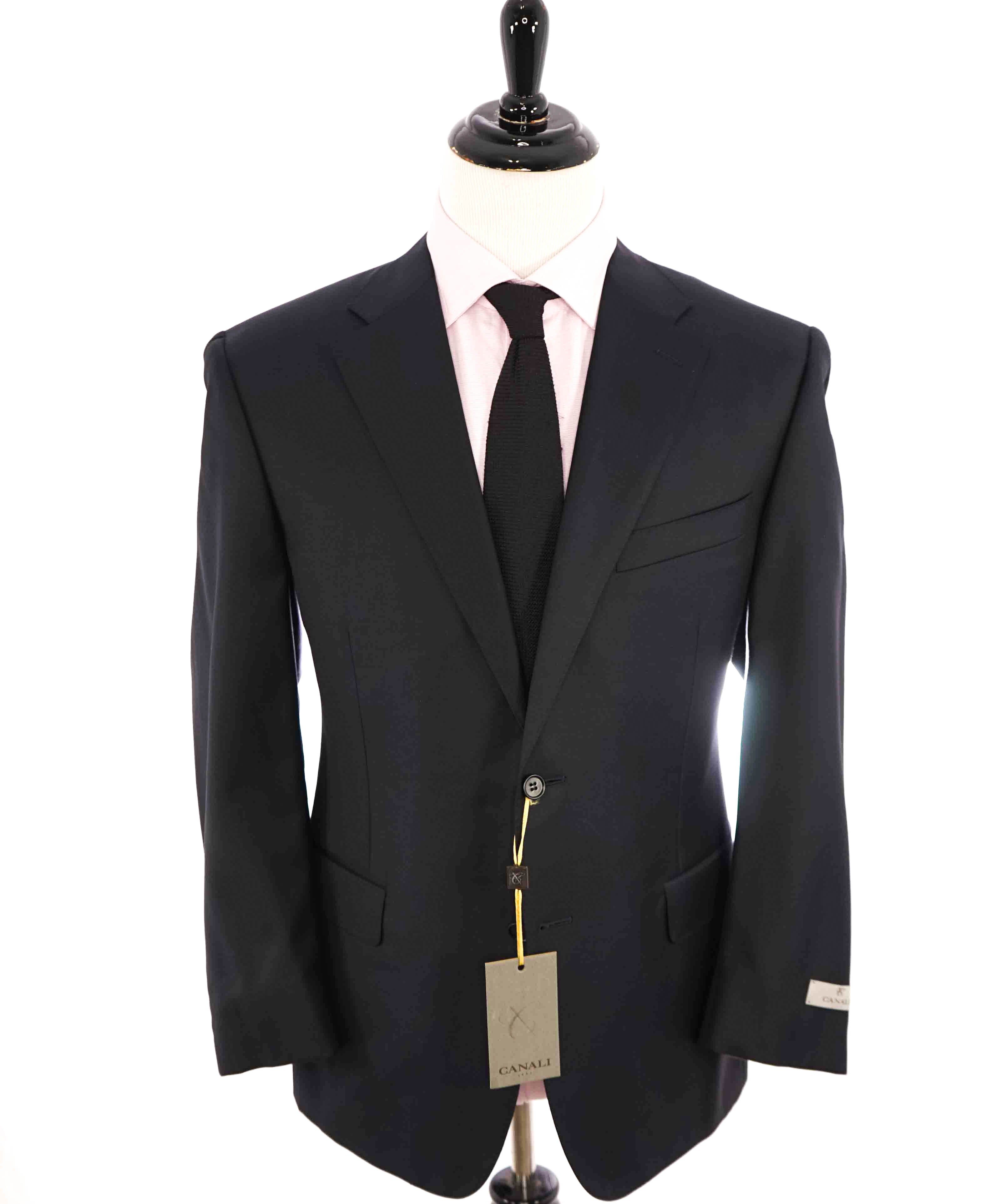 $2,000 CANALI - Navy Blue *CLOSET STAPLE* Notch Lapel Suit - 48L