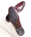 $850 SALVATORE FERRAGAMO - Oxblood Leather Gancini Logo Loafer- 7 D