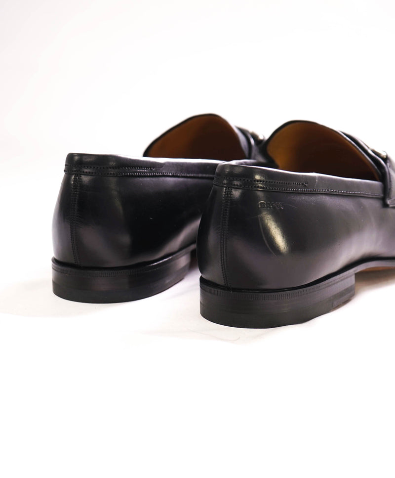 BALLY - Horse-bit Logo Black SLip-On Round Toe Loafers - 8.5 US (7.5 UK)