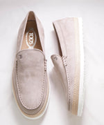 TOD’S - Classic Neutral Suede Rubber Sole Espadrille Loafer - 10 US (9 Tod's)