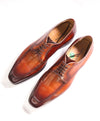 MAGNANNI - "DIVERSA" Flex Brown Apron Stitch Oxford/ Derby Shoes - 9 M