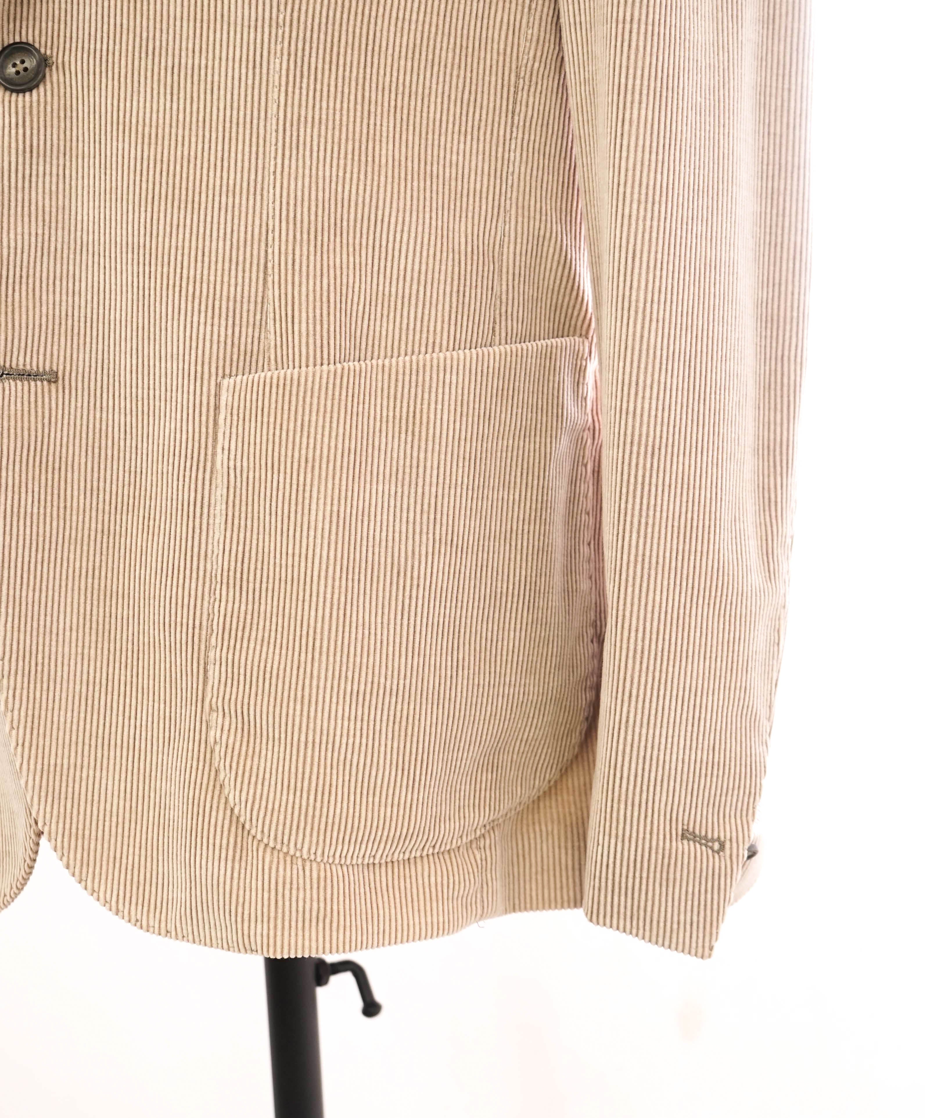 ELEVENTY - By ERMENEGILDO ZEGNA "CASHMERE CORDUROY" Neutral Suit - 40 US