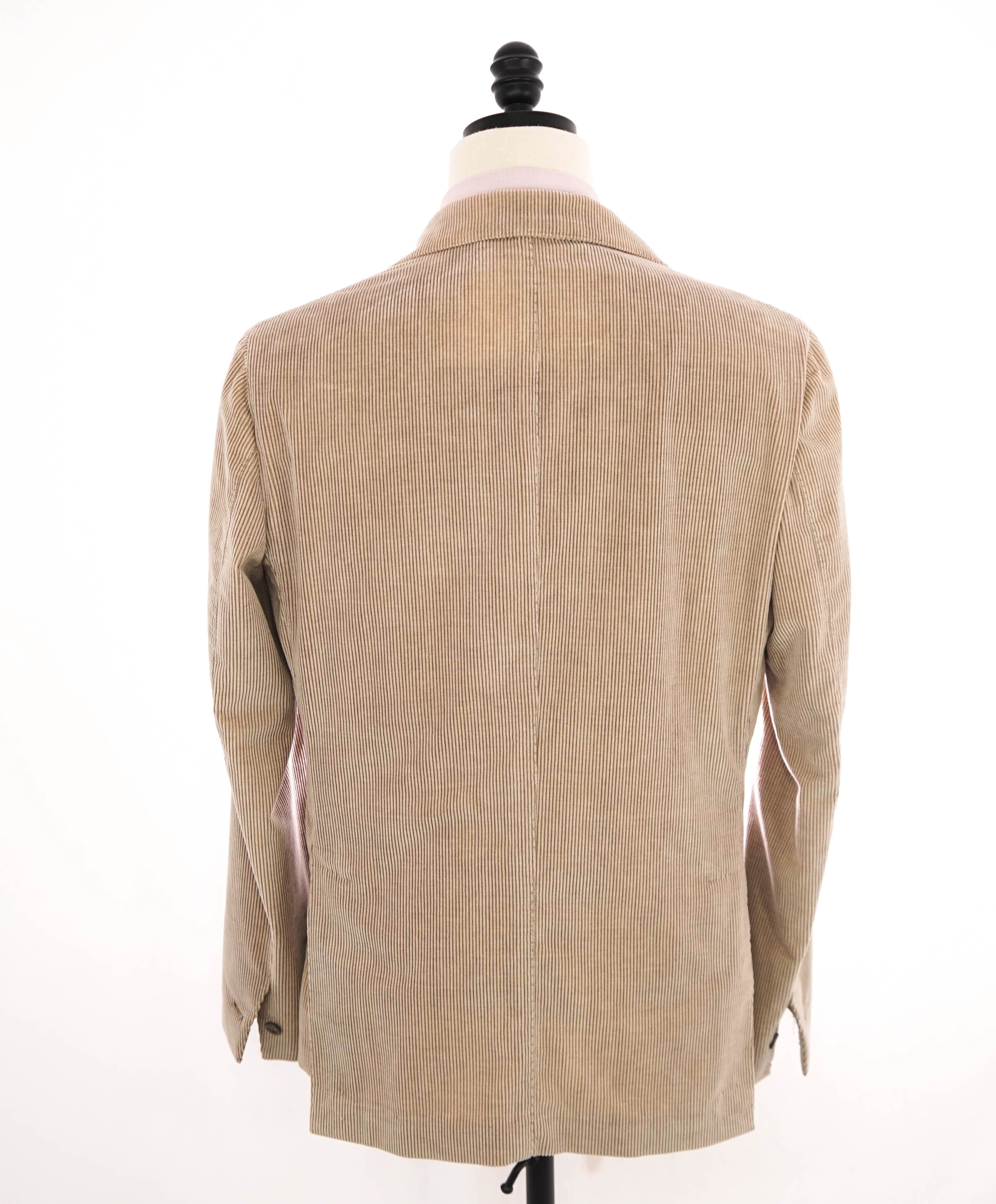 ELEVENTY - By ERMENEGILDO ZEGNA "CASHMERE CORDUROY" Neutral Suit - 40 US