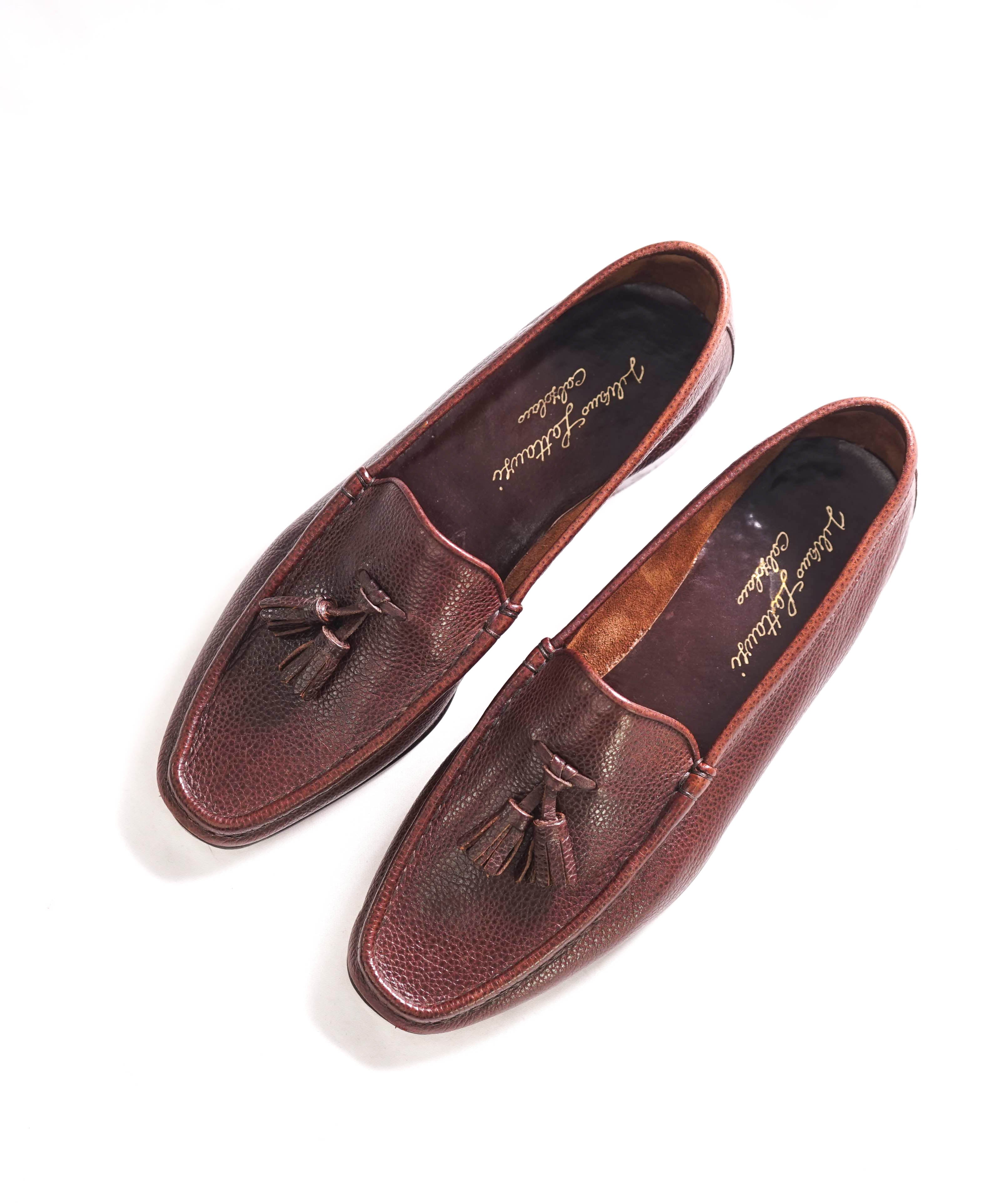 $1,795 SILVANO LATTANZI - Hand Made Tassel Brown Leather Loafers - 8.5 US (7.5 IT)