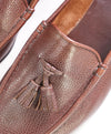 $1,795 SILVANO LATTANZI - Hand Made Tassel Brown Leather Loafers - 8.5 US (7.5 IT)