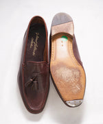 $1,795 SILVANO LATTANZI - Hand Made Tassel Brown Leather Loafers - 8.5 US (7.5 IT)