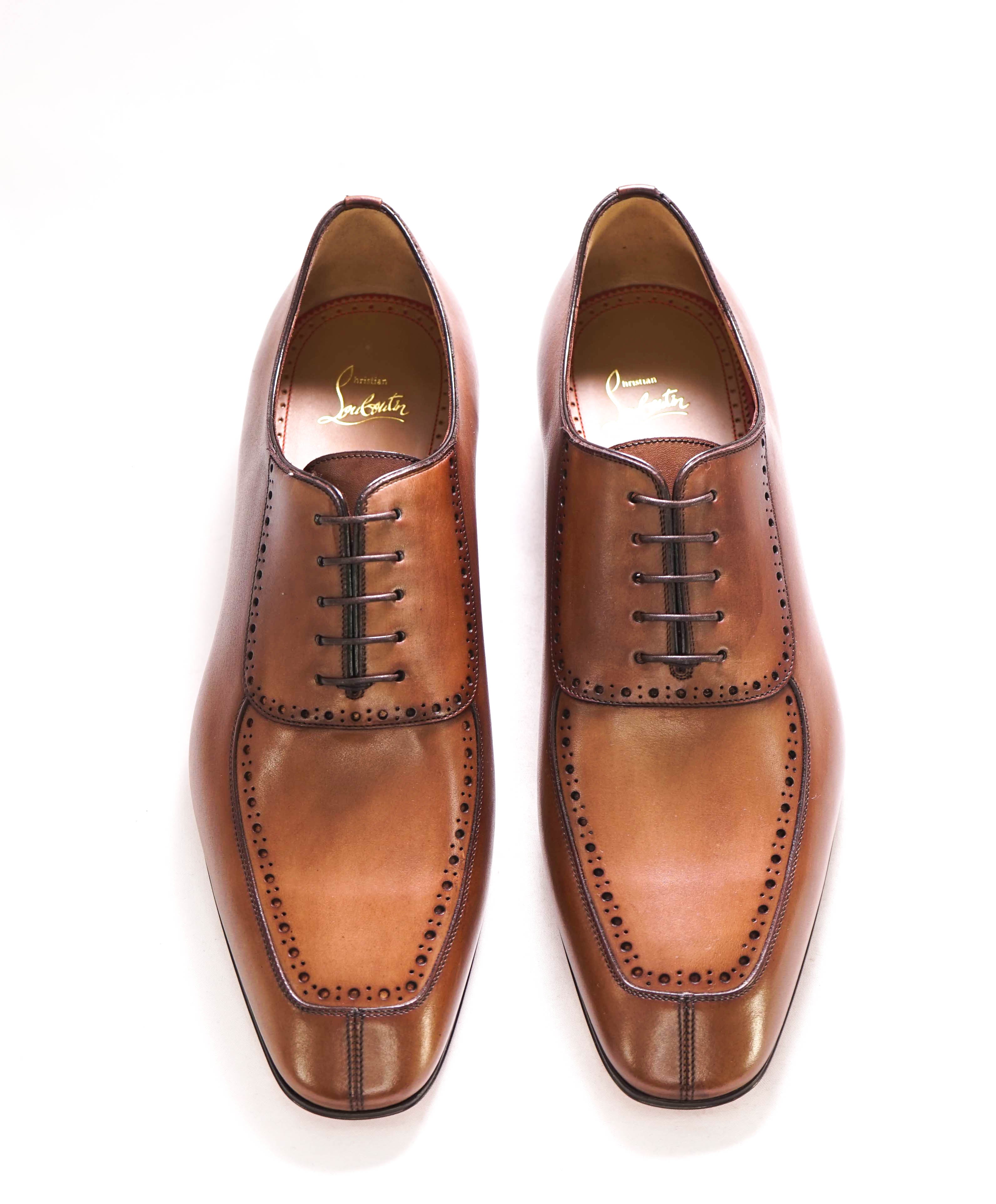 $1,250 CHRISTIAN LOUBOUTIN - *LAFITOCH* Brown Lthr Oxfords - 11.5 US (44.5EU)