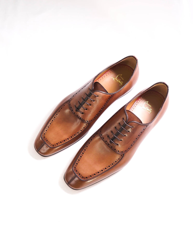 $1,250 CHRISTIAN LOUBOUTIN - *LAFITOCH* Brown Lthr Oxfords - 11.5 US (44.5EU)