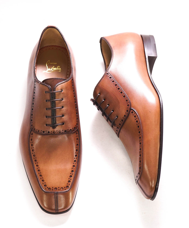 $1,250 CHRISTIAN LOUBOUTIN - *LAFITOCH* Brown Lthr Oxfords - 11.5 US (44.5EU)