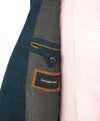 ERMENEGILDO ZEGNA - GREEN/Camel/Blue Check *CASHMERE* SILK/LINEN Blazer - 46R