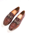 $850 SALVATORE FERRAGAMO - “GIN" Gncini Brown Convertible Mule Leather - 7.5 EE US