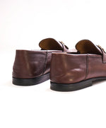 $850 SALVATORE FERRAGAMO - “GIN" Gncini Brown Convertible Mule Leather - 7.5 EE US